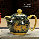 Handmade ceramic kung fu teapot – dining room dragon tea pot
