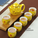 Handmade ceramic kung fu teapot – dining room dragon tea pot