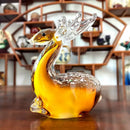 Handmade colorful crystal sika deer figurine living room glass decor