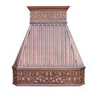 Akicon Custom Handmade Copper Range Hood for Island and Wall Mount Kitchens