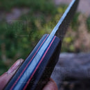 Handmade Damascus Steel Warrior Tanto Knife - Rosewood Handle