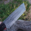Handmade Damascus Steel Warrior Tanto Knife - Rosewood Handle