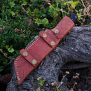 Handmade Damascus Steel Warrior Tanto Knife - Rosewood Handle