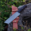 Handmade Damascus Steel Warrior Tanto Knife - Rosewood Handle