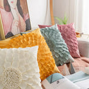 Handmade flower cushion cover set living room floral pillows