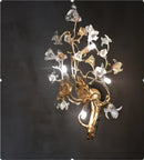 Handmade gold glass crystal led branches chandelier dining room light