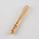 Handmade golden bamboo flour mixer egg beater kitchen whisk