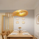 DecorBites™ Bamboo Wave Pendant Lights - Handmade Rattan Shade for Indoor House Lighting