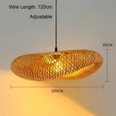 DecorBites™ Bamboo Wave Pendant Lights - Handmade Rattan Shade for Indoor House Lighting