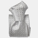 Barbera - Silk Jacquard Tie - Silver