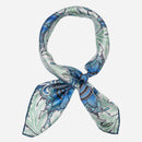 St. James - Silk Neckerchief - Blue and Mint
