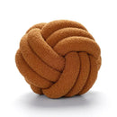 Handmade knotted boucle circle plush pillow bedroom decor
