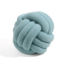Handmade knotted boucle circle plush pillow bedroom decor