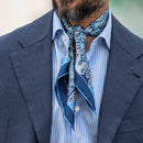 Messina - Silk Neckerchief - Azure
