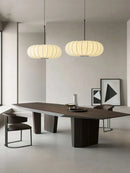 Handmade silk pumpkin pendant light for dining room