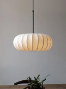 Handmade silk pumpkin pendant light for dining room