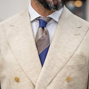 Conero - Silk Jacquard Tie - Taupe Grey