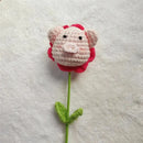 Handmade sunflower bouquet crochet bunny ornaments bedroom decor