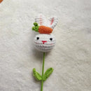 Handmade sunflower bouquet crochet bunny ornaments bedroom decor