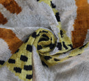 Handmade Velvet Lumbar Pillow with Yellow and Black Cheetah Design - High-Quality 16x24 Inch Decorative Accent with Premium Down Feather Insert for Sofas, Couches, and Interior Design