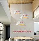 Handmade wabi sabi chandelier white trio pendant light dining room