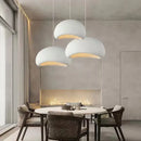 Handmade wabi sabi chandelier white trio pendant light dining room