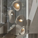 Handmade wabi sabi stone pendant lights – stairs organic design