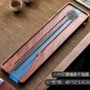 Handmade wood and blue resin tea tray dining room bubble tea table