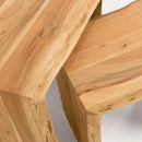 Handmade Wooden Set of 2 End Table