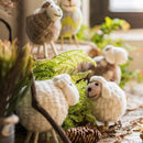 Handmade Wool Sheep Knick-Knack Small Set of 3