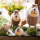 Handmade Wool Sheep Knick-Knack Small Set of 3