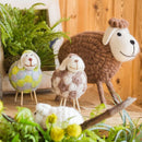 Handmade Wool Sheep Knick-Knack Small Set of 3