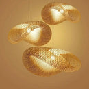 Handmade woven decorbites bamboo chandelier for dining room