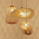 Handmade woven decorbites bamboo chandelier for dining room