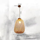 Handmade woven decorbites bamboo chandelier for dining room