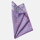 Assisi - Double Sided Silk Pocket Square - Lavender