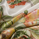 Melograno - Silk Foulard - Venetian Glass Green