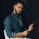 Barbaresco - Silk Neckerchief - Blue and Red