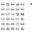 Handwritten Script Spice Labels