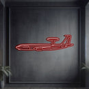 E-3G Sentry Metal Neon Aircraft Wall Art - NCN0028