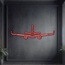 A320 Neo Front Metal Neon Aircraft Wall Art - NCN0008