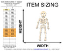 Unfinished Wood Hanging Skeleton Door Sign Door Sign | 15 Piece | DIY Craft Cutout | up to 46" DIY