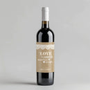 Happily Ever After Wine Label