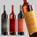 Happy Thanksgiving Wine Label Set