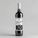 Happy To Be Birthday Wine Label