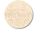 Unfinished Wood Etched Graveyard Halloween Door Sign | Paint By Line Crafts | up to 30" DIY