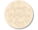 Unfinished Wood Etched Happy Valentines Day Door Sign | Paint By Line Crafts | up to 30" DIY