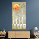 Harmony in the Orange and Grey Canvas