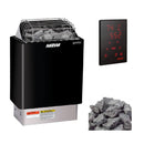 Harvia KIP60W 6KW UL Certified Electric Sauna Heater With Xenio CX170 Digital WIFI Control & Sauna Stones (SAK34791)