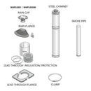 Cozy Heat Wood-Burning Floor Mount Sauna Stove With Chimney Kit And Sauna Stones [COZY] (SAK57382)